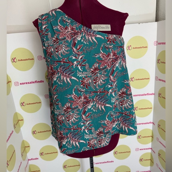 LOFT - Iris Floral One Shoulder Lined Top - Picture 2 of 6